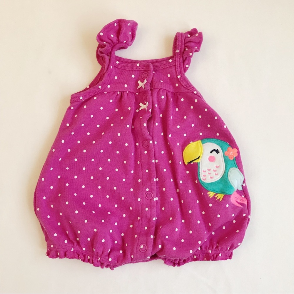 CARTERS Pink Spaghetti Strap Romper